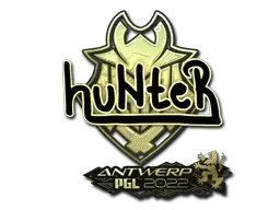 Sticker | huNter (Gold) | Antwerp 2022 - $ 7.01