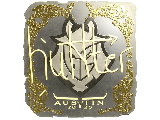 Sticker | huNter- (Gold) | Austin 2025 - $ 1.84