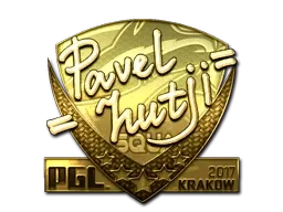 Sticker | hutji (Gold) | Krakow 2017 - $ 803.87