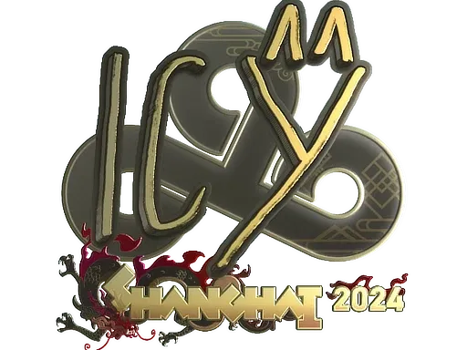 Sticker | ICY (Gold) | Shanghai 2024 ``