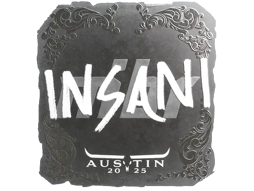 Sticker | insani (Foil) | Austin 2025 - $ 0.00