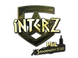 Sticker | interz (Gold) | Stockholm 2021 - $ 3.63