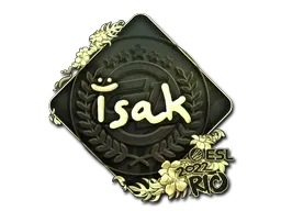 Sticker | isak (Gold) | Rio 2022 - $ 4.33