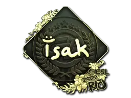 Sticker | isak (Gold) | Rio 2022 - $ 3.22