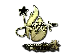 Sticker | jabbi (Gold) | Antwerp 2022 - $ 3.19