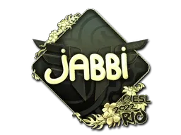 Sticker | jabbi (Gold) | Rio 2022 - $ 3.86