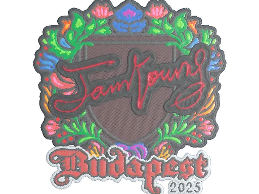 Sticker | JamYoung (Embroidered) | Budapest 2025 - $ 0.51