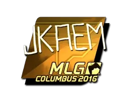 Sticker | jkaem (Gold) | MLG Columbus 2016 - $ 28.47