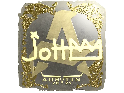 Sticker | jottAAA (Gold) | Austin 2025 - $ 1.32