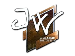 Sticker | JW (Foil) | Boston 2018 - $ 7.60