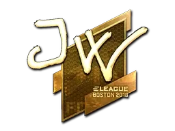 Sticker | JW (Gold) | Boston 2018 - $ 625.91