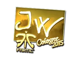 Sticker | JW (Gold) | Cologne 2015 - $ 21.90