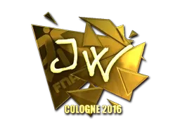 Sticker | JW (Gold) | Cologne 2016 - $ 46.50