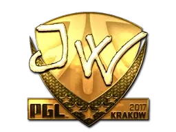 Sticker | JW (Gold) | Krakow 2017 - $ 1799.99