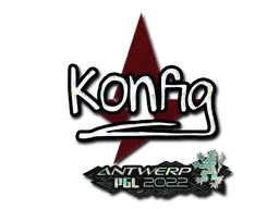 Sticker | k0nfig (Glitter) | Antwerp 2022 - $ 0.04