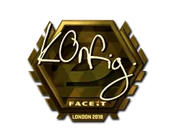Sticker | k0nfig (Gold) | London 2018 - $ 68.80
