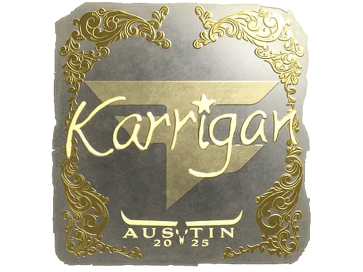 Sticker | karrigan (Gold) | Austin 2025 - $ 16.09