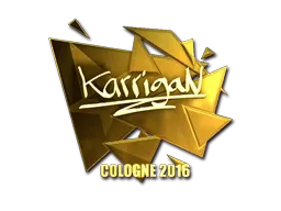 Sticker | karrigan (Gold) | Cologne 2016 - $ 44.40