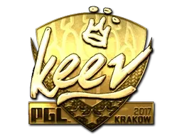 Sticker | keev (Gold) | Krakow 2017 - $ 4485.68