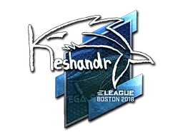 Sticker | keshandr (Foil) | Boston 2018 - $ 54.87