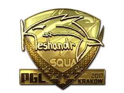 Sticker | keshandr (Gold) | Krakow 2017 ``