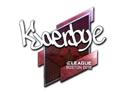 Sticker | Kjaerbye (Foil) | Boston 2018 - $ 5.53