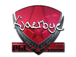 Sticker | Kjaerbye (Foil) | Krakow 2017 - $ 11.98
