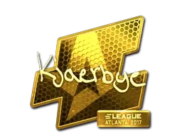 Sticker | Kjaerbye (Gold) | Atlanta 2017 - $ 100.08