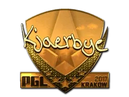 Sticker | Kjaerbye (Gold) | Krakow 2017 - $ 435.50