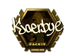 Sticker | Kjaerbye (Gold) | London 2018 - $ 1706.96