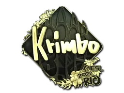 Sticker | Krimbo (Gold) | Rio 2022 - $ 6.44
