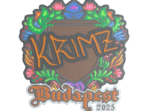 Sticker | KRIMZ (Embroidered) | Budapest 2025 - $ 0.04
