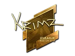 Sticker | KRIMZ (Gold) | Boston 2018 - $ 219.28