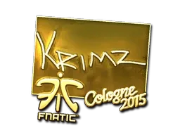 Sticker | KRIMZ (Gold) | Cologne 2015 - $ 21.02