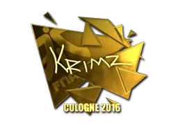Sticker | KRIMZ (Gold) | Cologne 2016 - $ 44.18