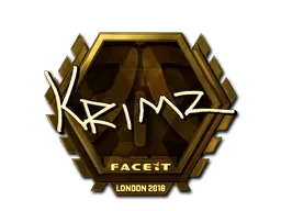 Sticker | KRIMZ (Gold) | London 2018 - $ 115.00