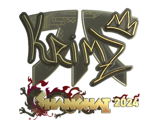 Sticker | KRIMZ (Gold) | Shanghai 2024 - $ 5.18