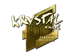 Sticker | kRYSTAL (Gold) | Boston 2018 - $ 378.63