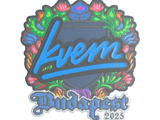 Sticker | Kvem (Embroidered) | Budapest 2025 - $ 0.04
