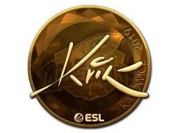 Sticker | Kvik (Gold) | Katowice 2019 - $ 41.35