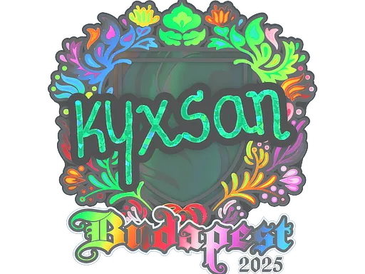 Sticker | kyxsan (Holo) | Budapest 2025 - $ 0.43