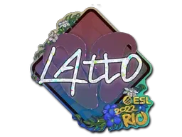 Sticker | latto (Glitter) | Rio 2022 - $ 0.07