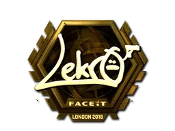 Sticker | Lekr0 (Gold) | London 2018 - $ 108.80