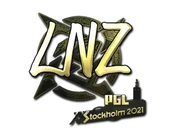 Sticker | LNZ (Gold) | Stockholm 2021 - $ 4.17