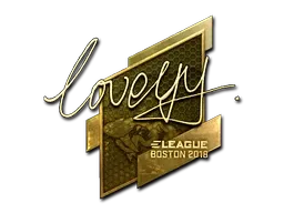 Sticker | LoveYY (Gold) | Boston 2018 - $ 1031.95