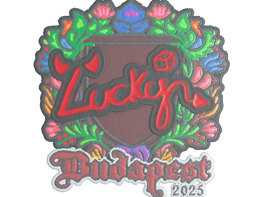 Sticker | Lucky (Embroidered) | Budapest 2025 - $ 0.07