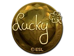Sticker | Lucky (Gold) | Katowice 2019 - $ 168.25