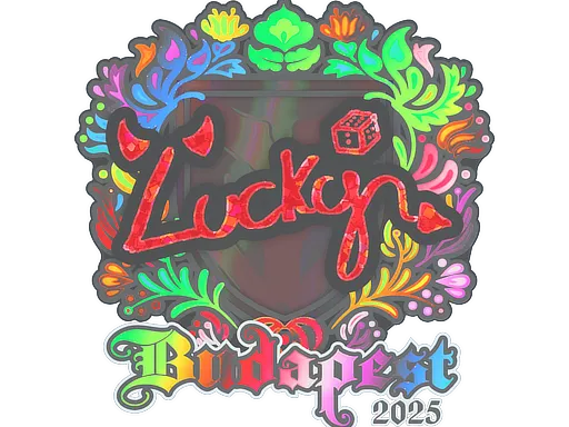 Sticker | Lucky (Holo) | Budapest 2025 - $ 1.45