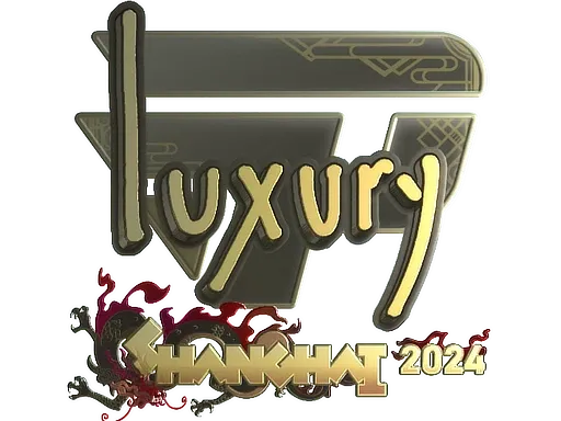 Sticker | lux (Gold) | Shanghai 2024 ``