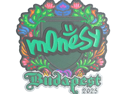 Sticker | m0NESY (Embroidered) | Budapest 2025 - $ 0.26